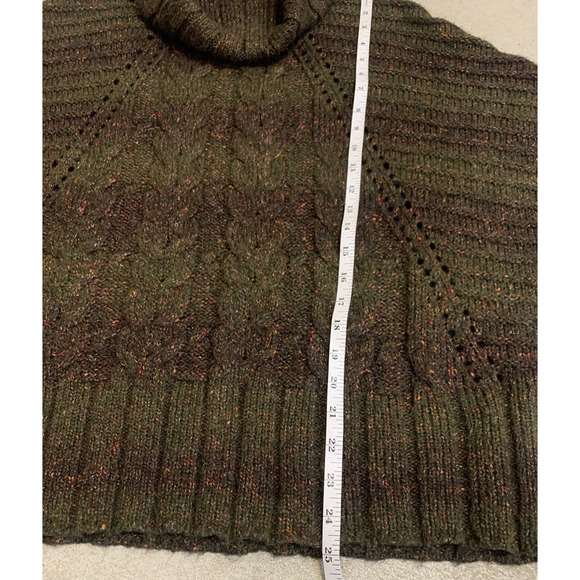 Coldwater Creek Sweater Womens XS/S Short Sleeve Cable Knit Pullover Turtleneck - Picture 11 of 11